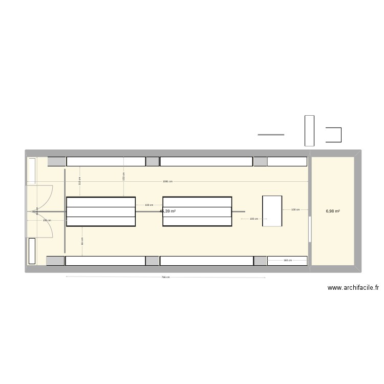 PLAN SUNGLASSES V2. Plan de 2 pièces et 52 m2