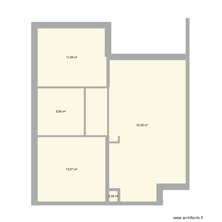 Marion. Plan de 5 pièces et 65 m2