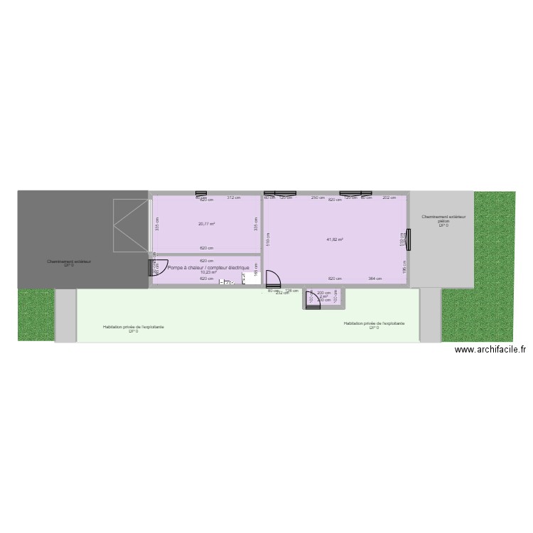 E3C CHOISY EN BRIE INTERIEUR AAVANT TRAVAUX. Plan de 7 pièces et 143 m2