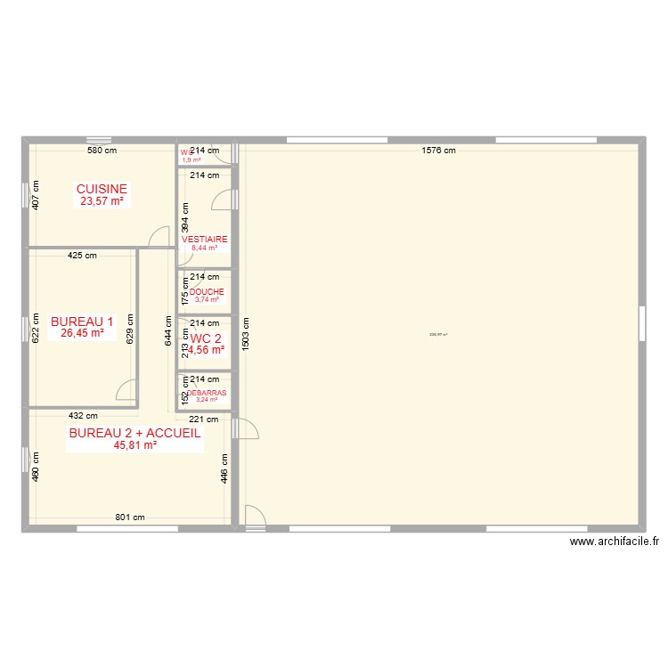 NLOCAUX. Plan de 9 pièces et 355 m2