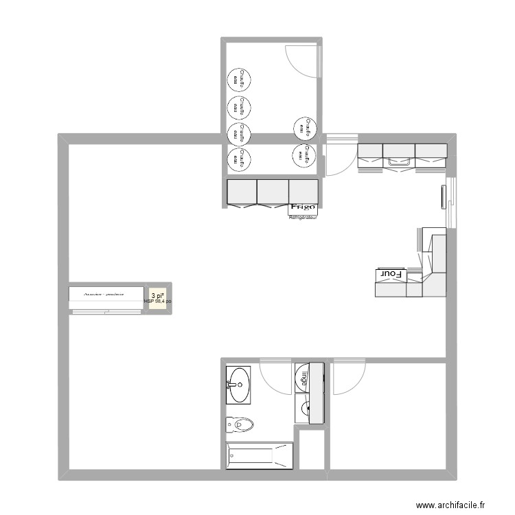 Logement tsse des saules Longueuil 12. Plan de 1 pièce et 0 m2