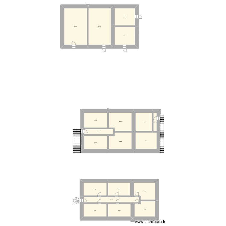 Maison Blanche . Plan de 19 pièces et 389 m2