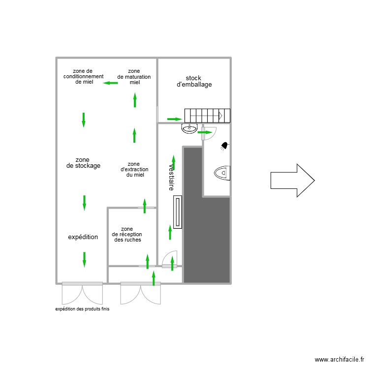 PLAN TEST. Plan de 7 pièces et 13 m2