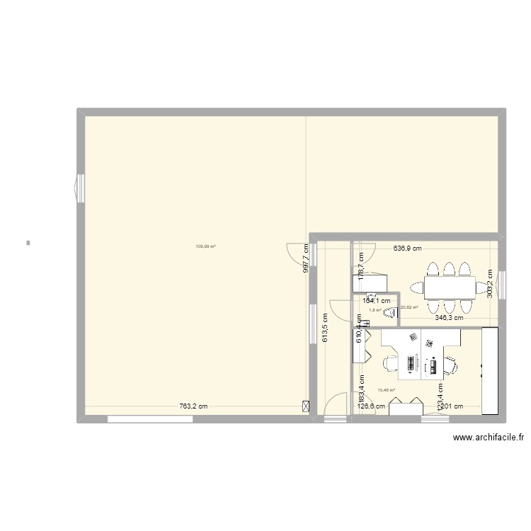 Maison benoit. Plan de 4 pièces et 148 m2