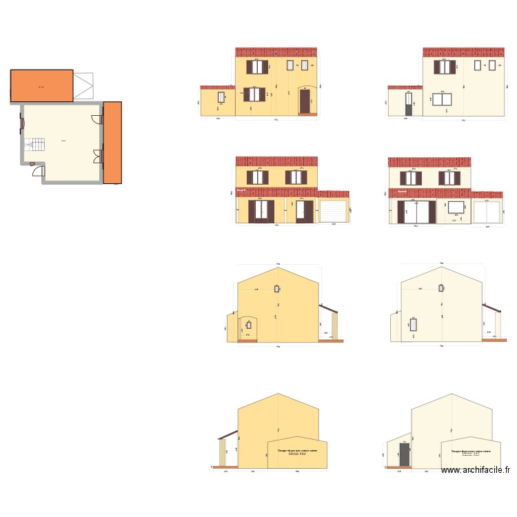 Puyricard. Plan de 4 pièces et 118 m2