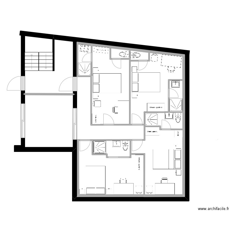 2èm D Chambres/4. Plan de 0 pièce et 0 m2