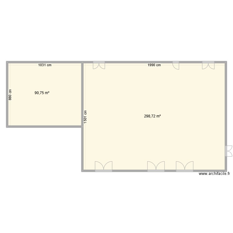 Plans salles 3-4. Plan de 2 pièces et 389 m2