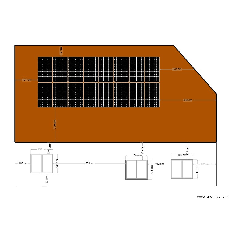 Marques Dos Santos Pedro Miguel. Plan de 1 pièce et 85 m2