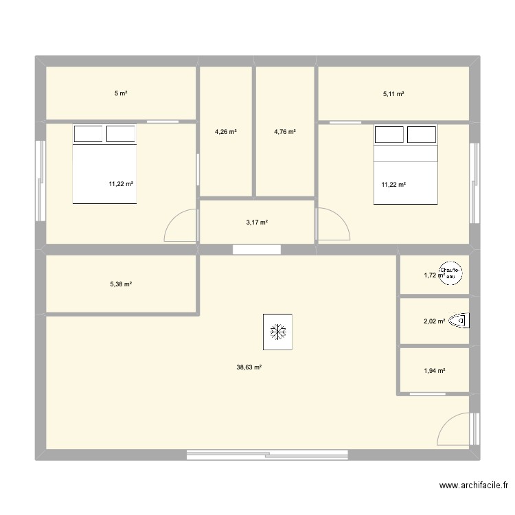  BORGO GARAGE TEST2. Plan de 12 pièces et 94 m2