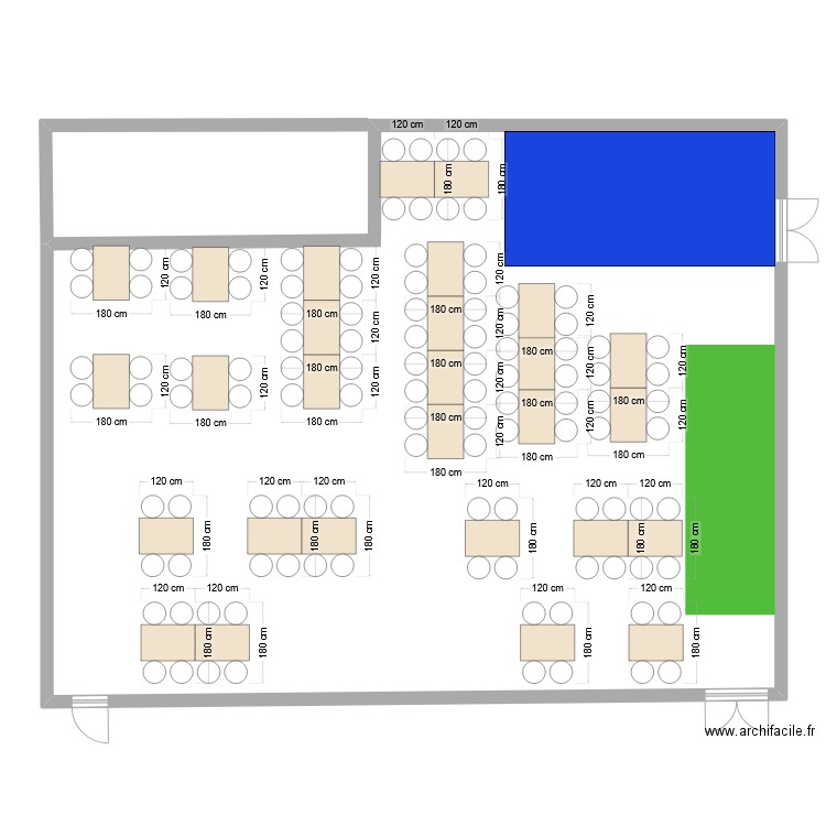 restauration collège. Plan de 0 pièce et 0 m2