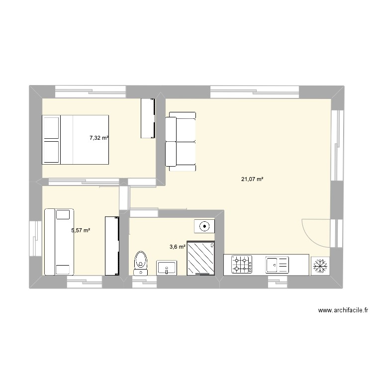 2 autres plans. Plan de 4 pièces et 38 m2