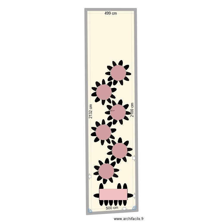 Domaine. Plan de 1 pièce et 106 m2