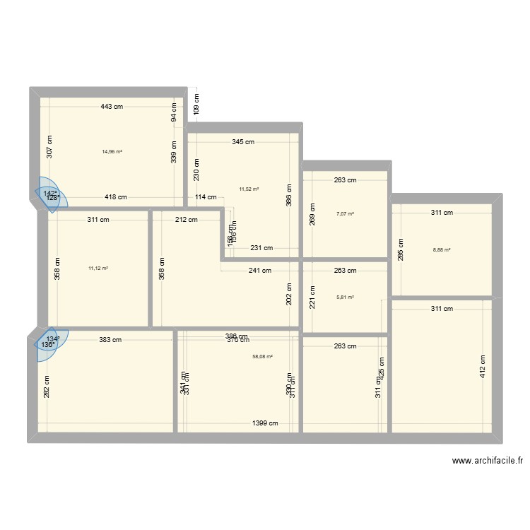 ma maison fini 2. Plan de 7 pièces et 117 m2