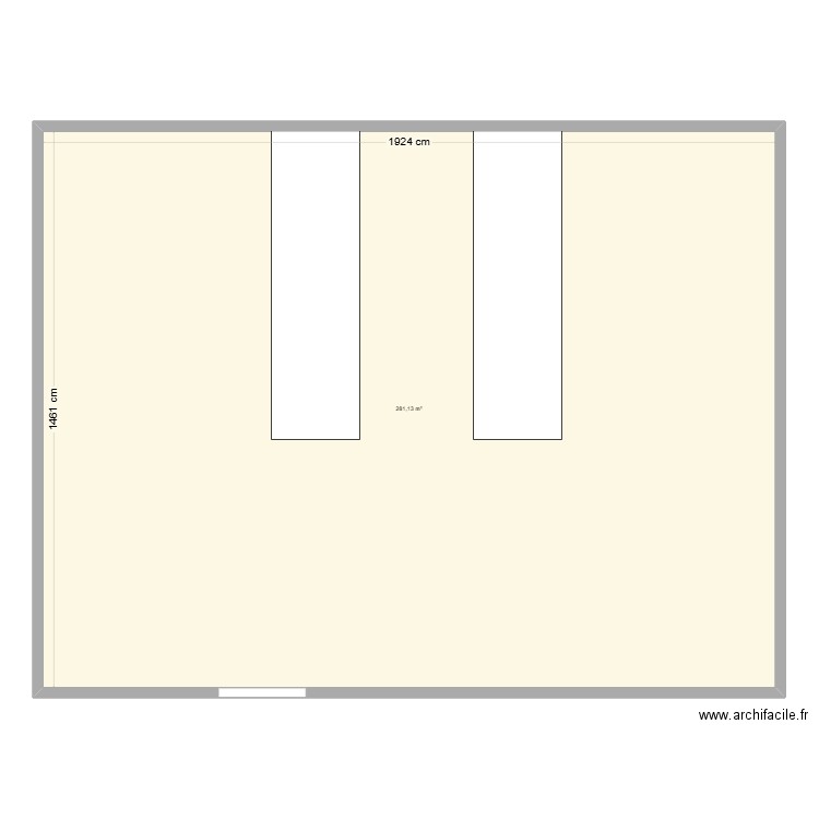 magasin 2. Plan de 1 pièce et 281 m2