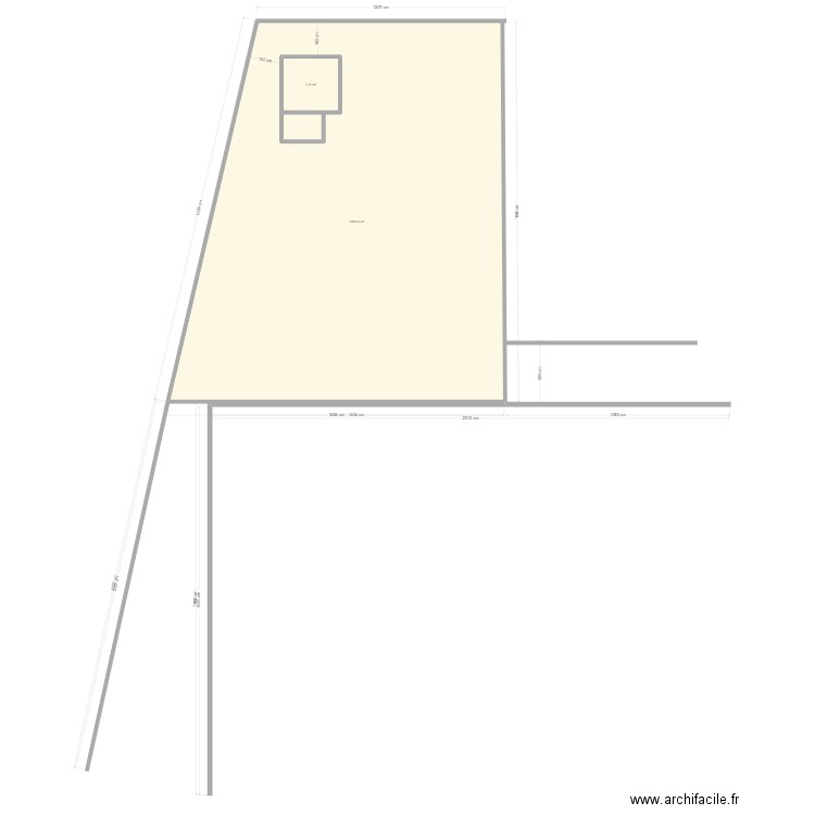 Station marine. Plan de 2 pièces et 265 m2