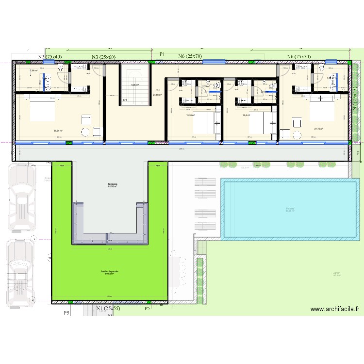 VILLA ALTEA VGP FINAL Villa 3. Plan de 28 pièces et 1420 m2