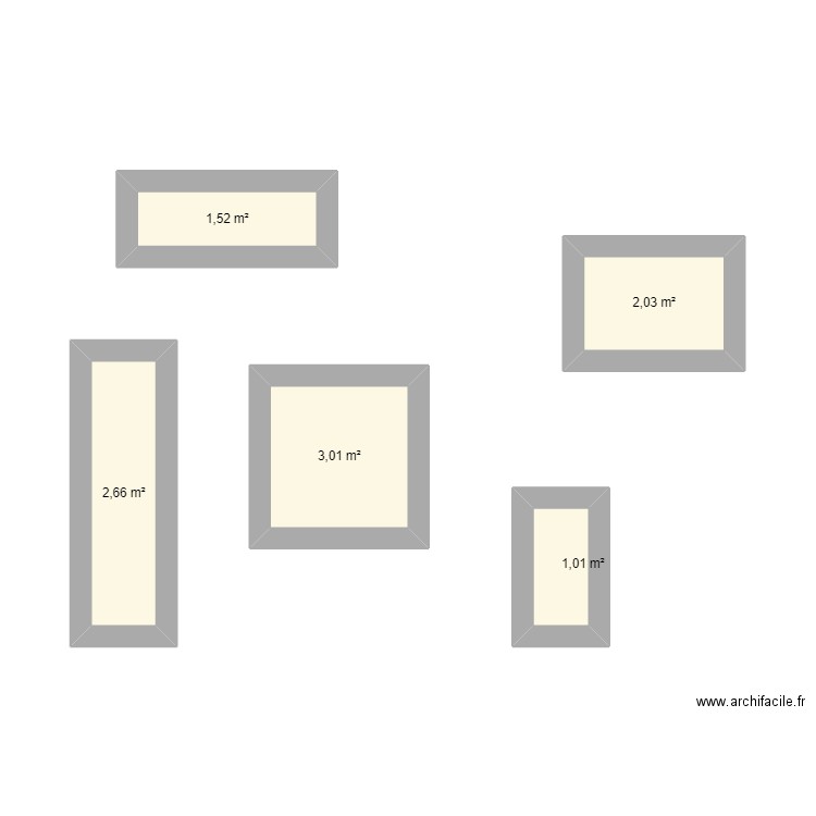 maison. Plan de 5 pièces et 10 m2