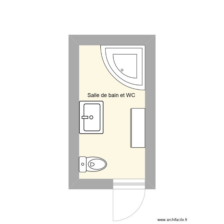 BOSTANCI . Plan de 1 pièce et 6 m2