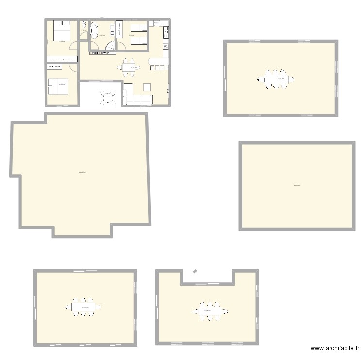 BENGALOW 3. Plan de 11 pièces et 492 m2