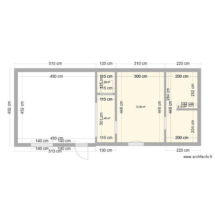 marion. Plan de 4 pièces et 27 m2