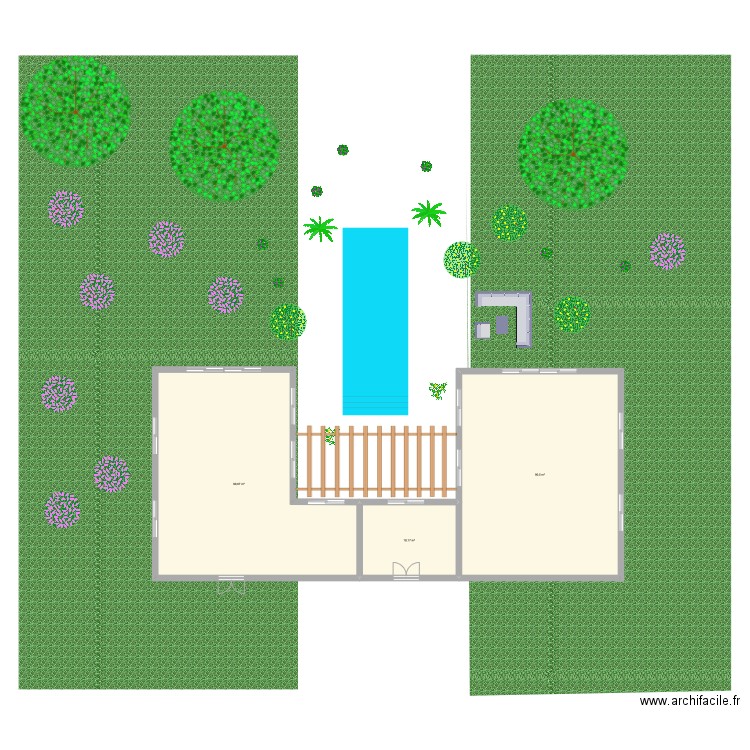 PROCHAINE MAISON . Plan de 3 pièces et 200 m2