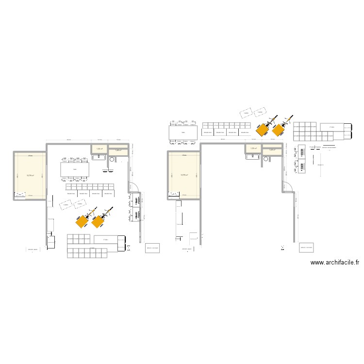 5S EQ. Freins Trappes. Plan de 6 pièces et 27 m2