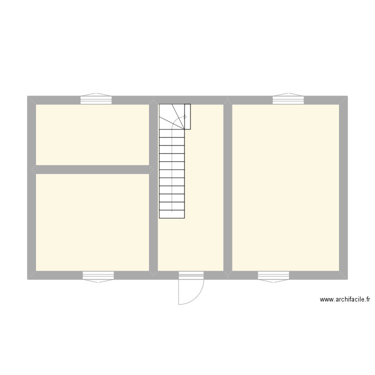 BONCOURT. Plan de 10 pièces et 94 m2