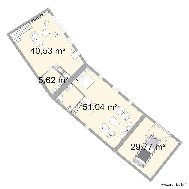 crèches V1. Plan de 6 pièces et 215 m2