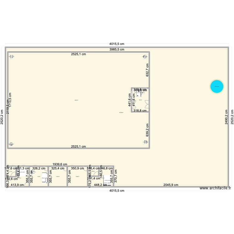 Projet Elevage Nyom II. Plan de 10 pièces et 1417 m2