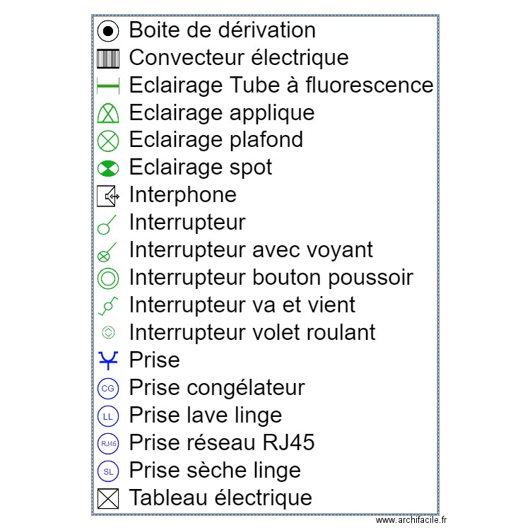 légende 2. Plan de 0 pièce et 0 m2