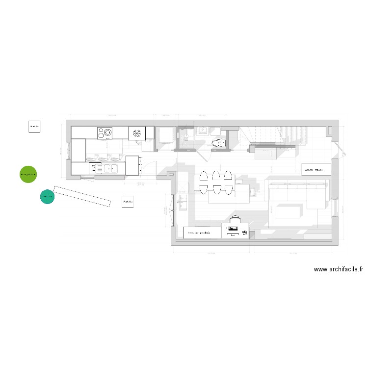 Maison RDC_V7 SDB alignée. Plan de 0 pièce et 0 m2