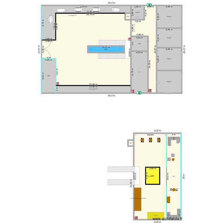 EauMage. Plan de 18 pièces et 1319 m2