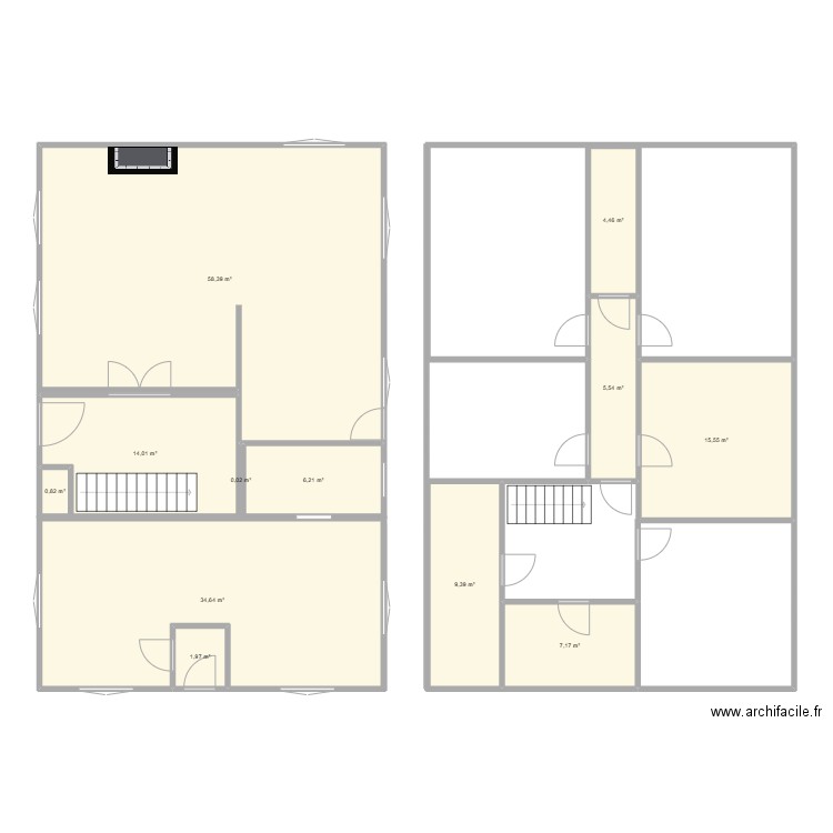 emile. Plan de 12 pièces et 158 m2