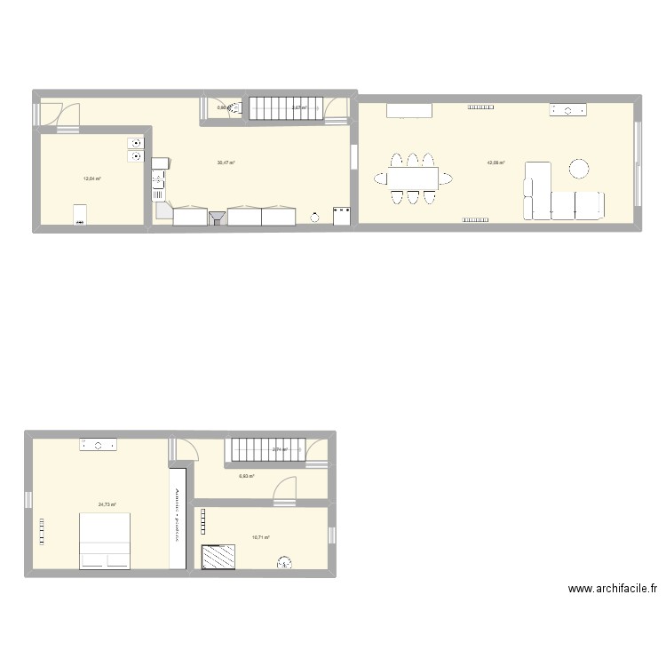 val aulnois. Plan de 9 pièces et 133 m2