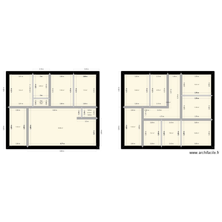 plan_keller. Plan de 17 pièces et 193 m2