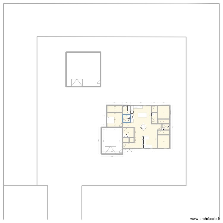 DerivationMax. Plan de 15 pièces et 170 m2