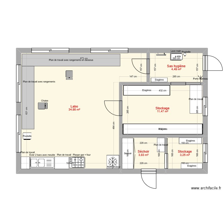 labo ppam 2. Plan de 0 pièce et 0 m2