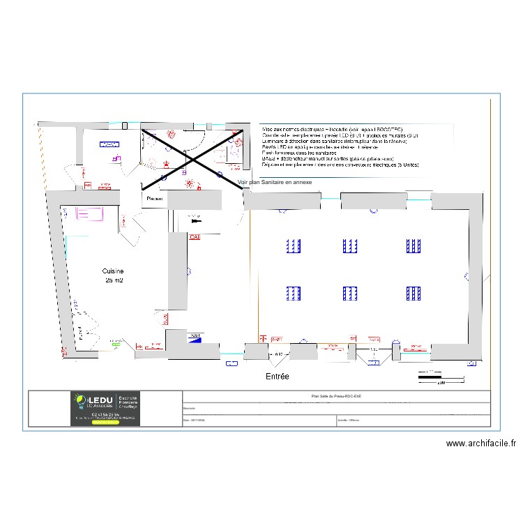 Plan Salle du Preau-RDC-EXE. Plan de 0 pièce et 0 m2