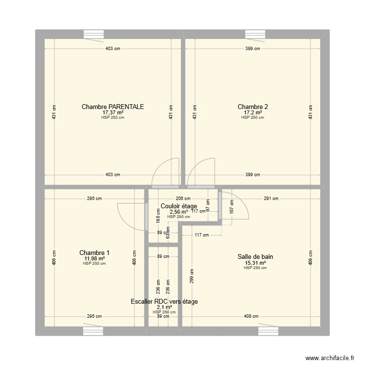 PLAN CABILLOT. Plan de 14 pièces et 131 m2