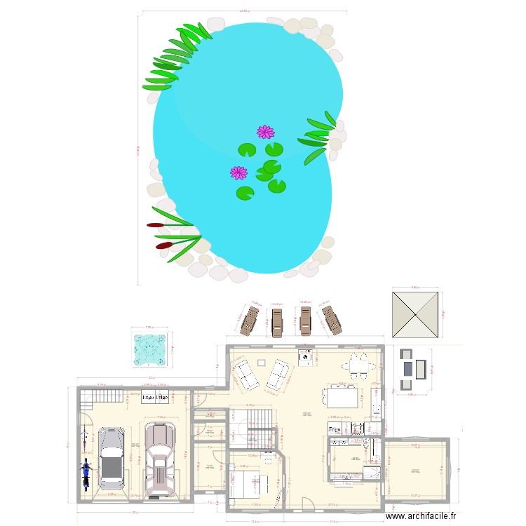 Plan Maison Sainte-Christine 2024-10-04 13:04. Plan de 9 pièces et 184 m2