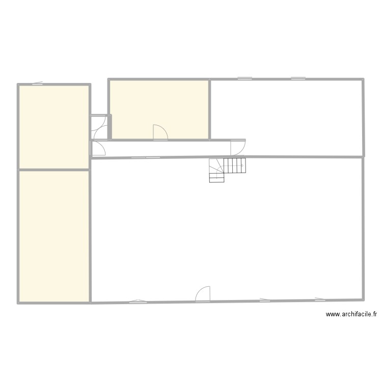 MaisonRDC. Plan de 4 pièces et 63 m2