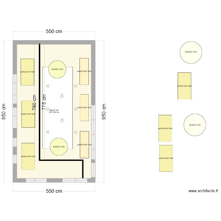 HIGHCO 1. Plan de 1 pièce et 44 m2