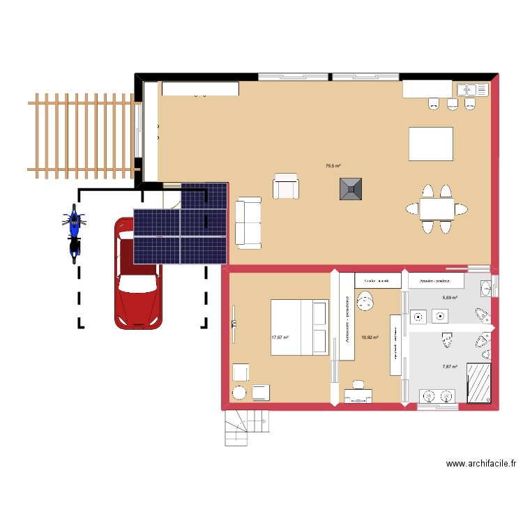 abegondo base transforme. Plan de 5 pièces et 118 m2