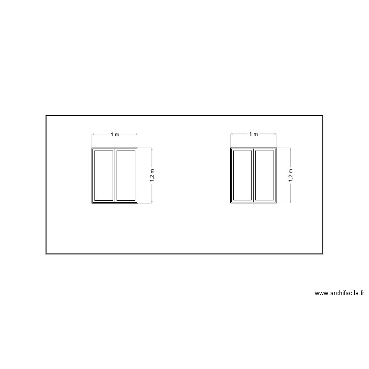 FACADE 1. Plan de 0 pièce et 0 m2