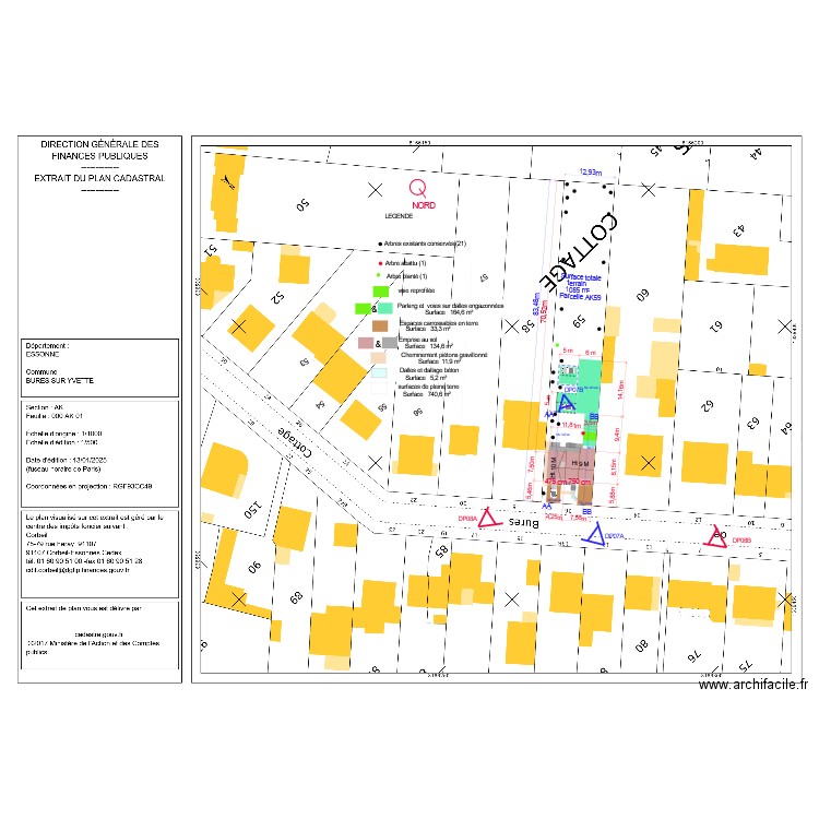 DP02 plan de masse . Plan de 0 pièce et 0 m2