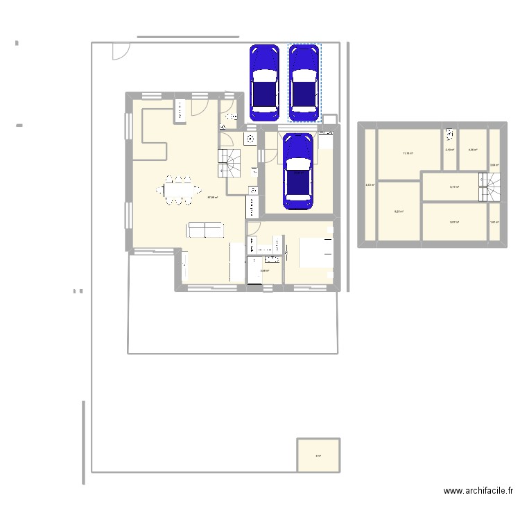 test 7. Plan de 13 pièces et 170 m2