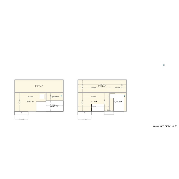 FRAISEUSE. Plan de 7 pièces et 14 m2