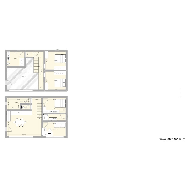 ruine montfa. Plan de 10 pièces et 121 m2