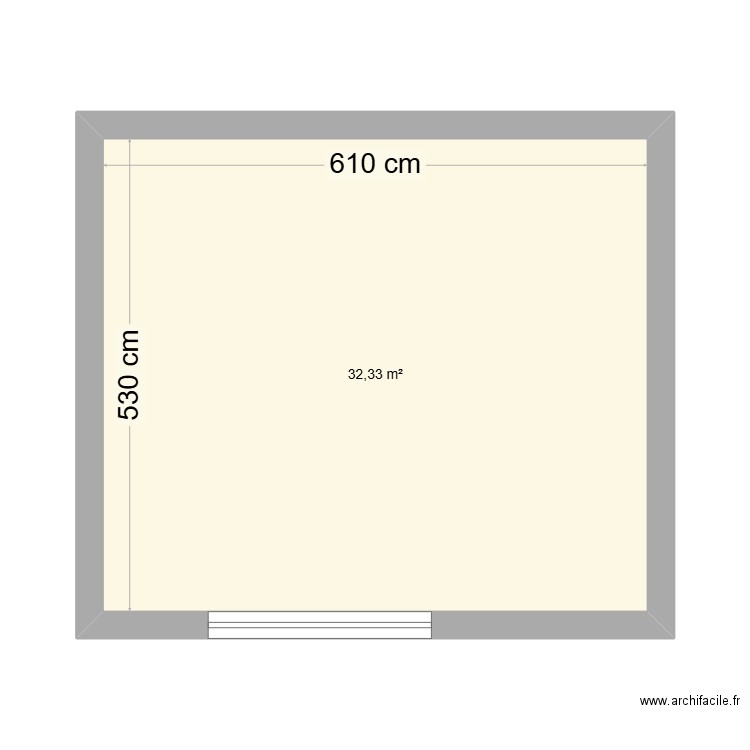 PLAN FACADES MAIRIE. Plan de 1 pièce et 32 m2