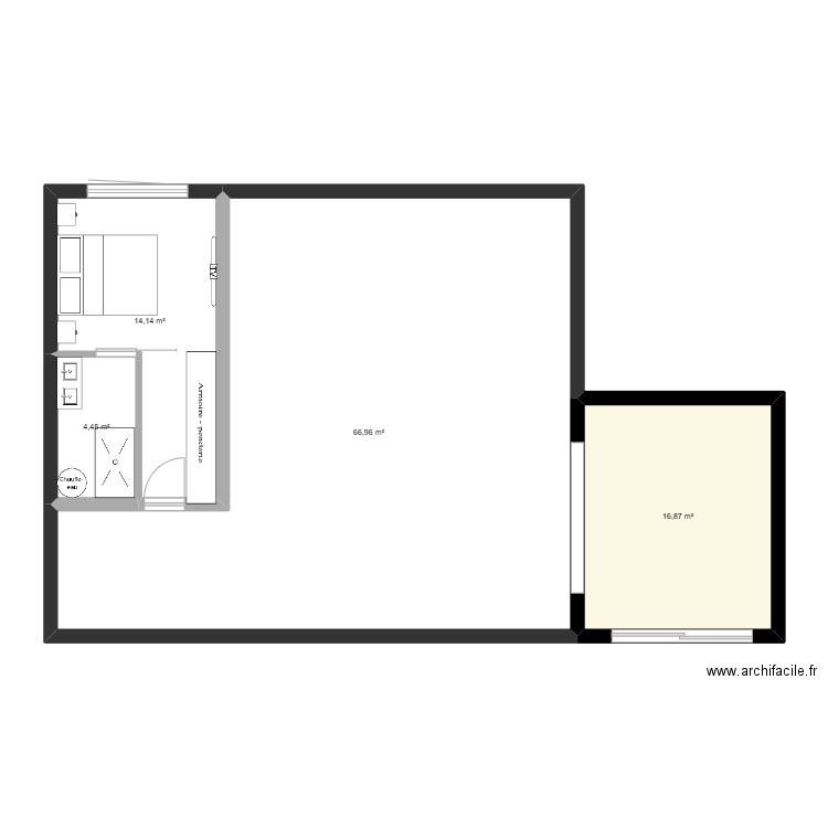 willemot. Plan de 4 pièces et 102 m2